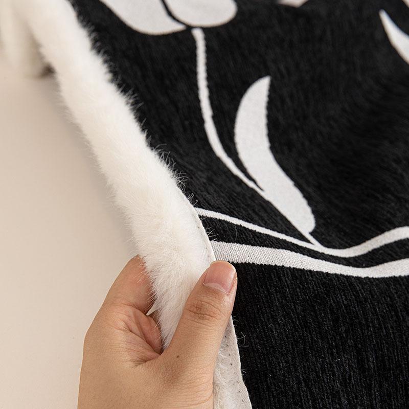 Irregular Shaped Sofa Cushion Chenille Winter Burr High-Grade Straight-Row Leather Sofa Cover Towel