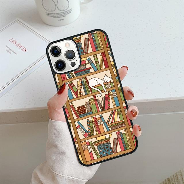 Чехол для телефона 'Библиотечная книга' для iPhone 17 Air 14 15 16 13 12 Чехол для Apple iPhone 17 Air 14 15 16 Pro Max 6S Plus Coque