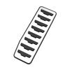 Car Foot Rest Pedal Cover for Land Rover Range Rover Evoque Discovery Sport Jaguar XE X760 XF X260 F-Pace X761 E-Pace X540