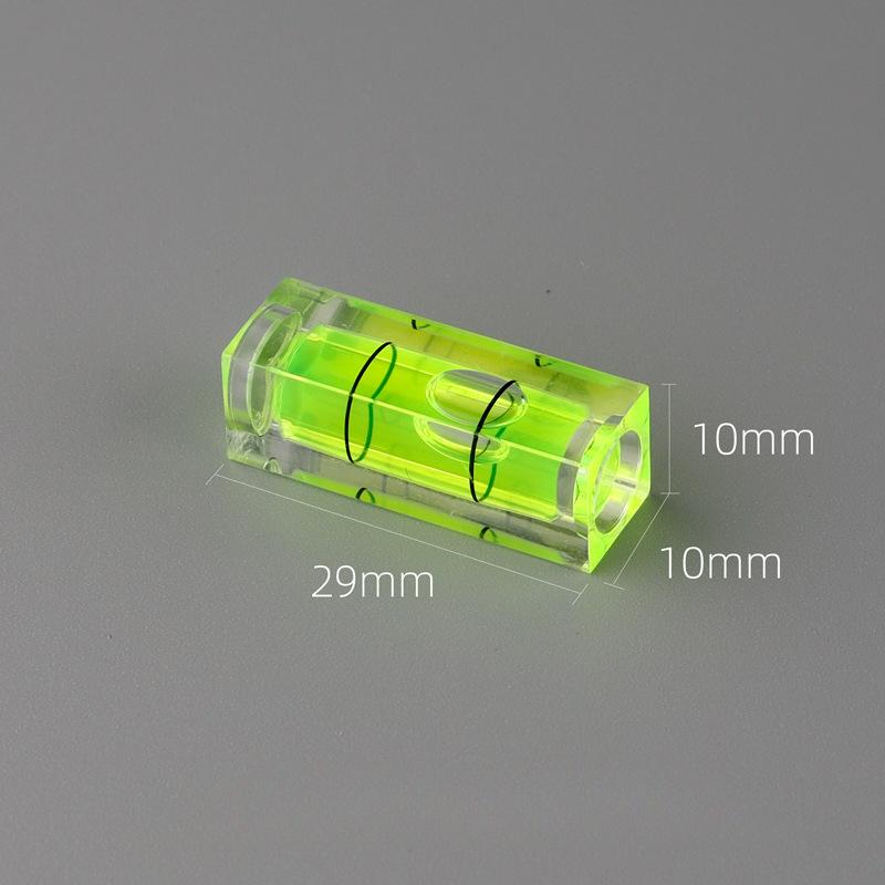 10 шт. Квадратный пузырьковый уровень Зеленый спиртовой уровень Измерительный инструмент Уровень Инструмент для геодезии Nivel Burbuja