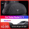 Автомобильная наклейка для Tesla Model 3 Model Y Официальная подушка для подголовника, поясницы, спинки Сиденья Меховая подушка для автомобиля Защита шеи Автомобильная наклейка