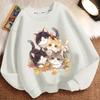 Cute Little Cat Hoodies for Children, Fashionable Round-neck Long-sleeved Hoodies for Boys and Girls Spring and Autumn