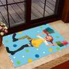 Pippi Longstocking Adventures Themed Anti-Slip Rugs - Polyester Home Decor, Suitable for Bedrooms, Living Rooms, Doorways, Studios, and Decorations