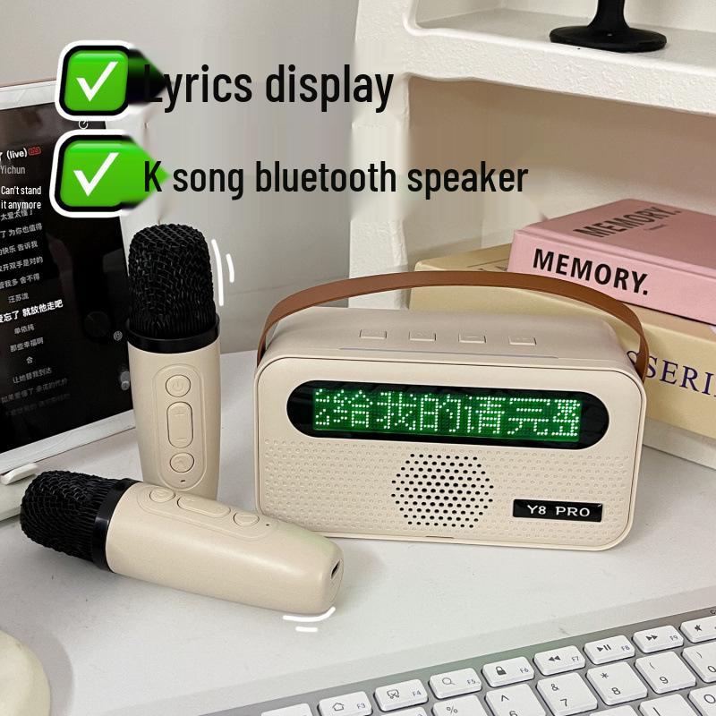 2026 German YF Bluetooth Speaker with Karaoke Mic – Stylish All-in-One for Home & Celebrations
