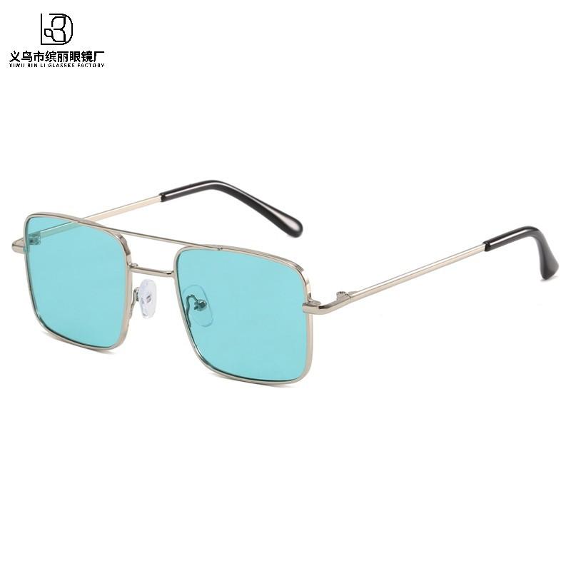 Модные детские солнцезащитные очки металлические квадратные детские солнцезащитные очки для путешествий солнцезащитные очки с защитой от ультрафиолета очки для защиты глаз Tide