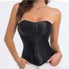Women's  Sexy LaceBack Zip Corset Top Bustier G-string Body Shapewear