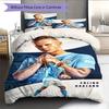 Erling Haaland King Bedding Quilt Set Quilt Cover Pillowcase Home Decoration Birthday Gift (1 * duvet cover + 2 * pillowcase, without core)