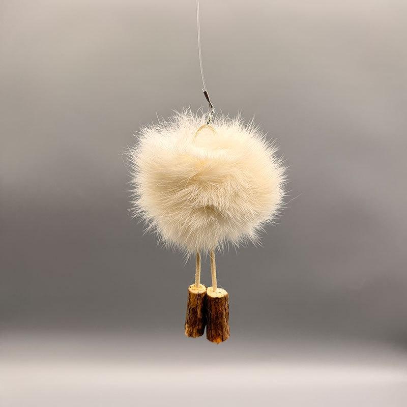 Rabbit Fur Matatabi Cat Chew Toy Teeth Cleaning Self Amusement Pet Toy Replacement Head