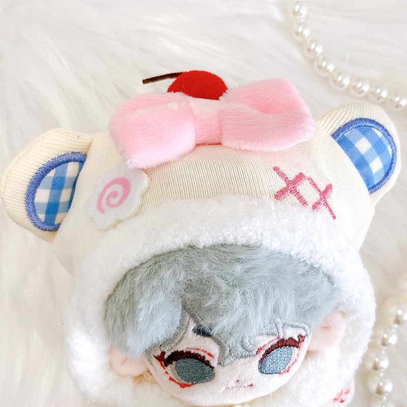 Kigurumi Cap & Clothes Set [for 10cm] White, Plush Clothes, Kigurumi Accessories, Otaku Activities, Doll Mascot, Kpopdoll Costume [Used]