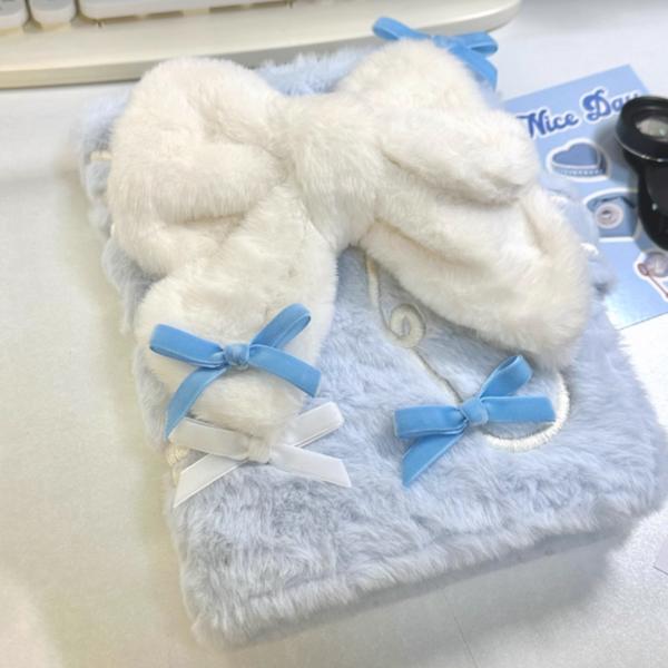 6-hole Diary Ribbon Binder A5 Transparent Premium Photo Album Polaroid Album High-quality Double-sided Inner Paper 30 Sheets, White Green, 1 Pc.