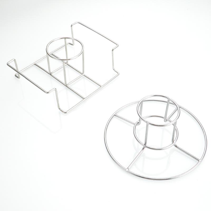 Решетка для жарки курицы с антипригарным покрытием из пищевой нержавеющей стали, вертикальный держатель для курицы, сковороды для барбекю, кухонные аксессуары