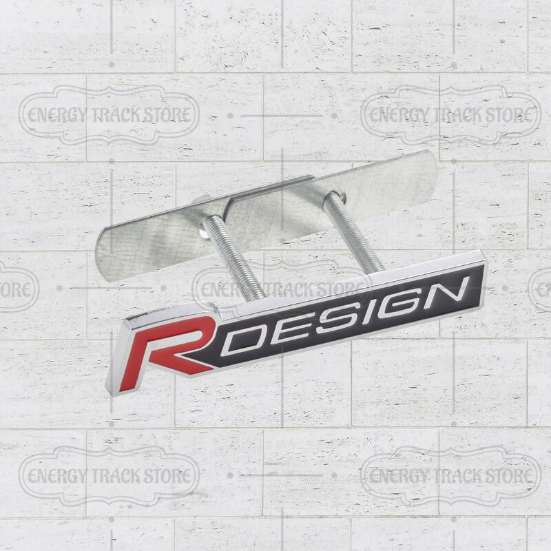 Car Sticker R Design Logo Front Grille Emblem Side Fender Rear Trunk Badge For Volvo V60 S40 S60 XC40 XC60 XC90 V90 V70 XC70 C70