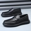 Fashion High Quality Loafers Men's Leather Lazy Mans Foot Covers Comfortable Shoes Fashionable New Men's Outdoor Anti Slip Driving Shoes