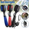 Golf Club Brush Golf Club Cleaner Dual-Sided Retractable Golf Steel Wire Brush with Retractable Spike With Protective Cover