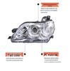 Совместимая сборка фары для Toyota Reiz 2005-2009 гг. - Подходит для старой модели; Передние фары; Совместимо с ксеноном/галогеном; Лампочка в комплект не входит.