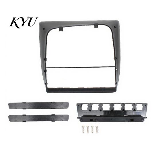 Heat Resistant Console Panel 9-Inch Navigation Fascia Frame Kit for LADA 2110/2111/2112, Dash Mounting Car Radio Android Screen, Center Replacement