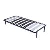 Patrick - Solid and Comfortable Bed Base Frame with Slats Feet 90x190 X 29 Cm In Metal - 9 Wide Slats of 12.5 Cm