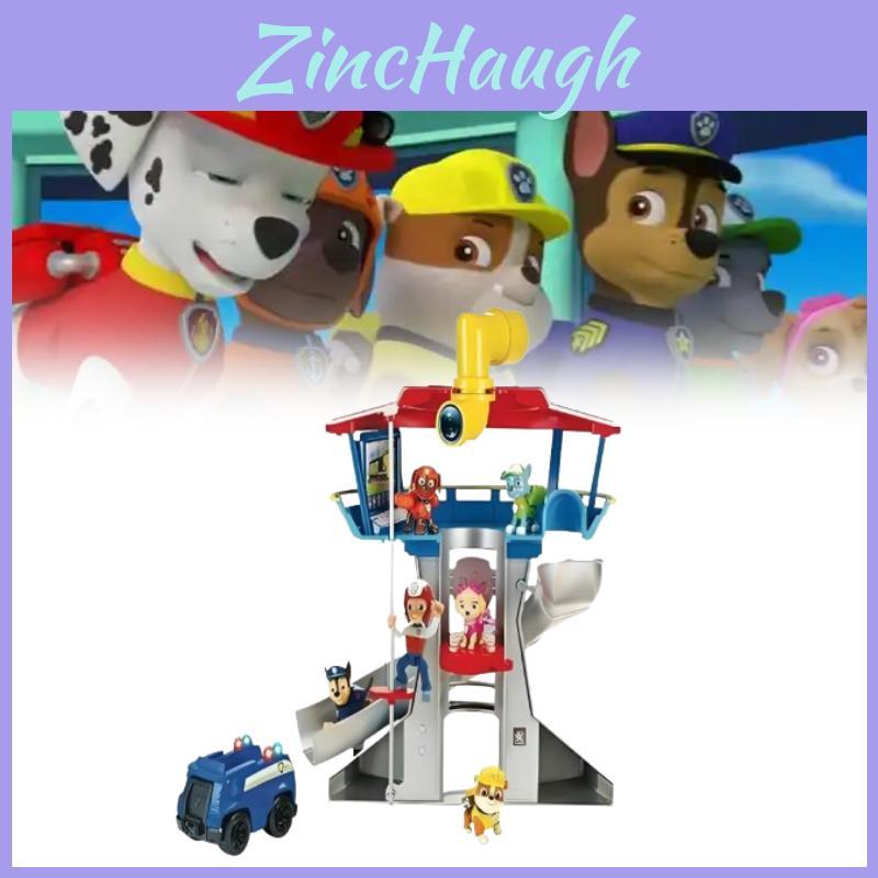 Paw Patrol Toy Set For Kids With Pullbackpolice Cars And Figures For Children Playtime