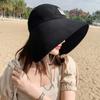 UV Protection Women Hat Fashionable Sun Protection Big Brim Beach Sunhats Visor Breathable Bucket Hat Travel Bucket Hat