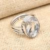 White Topaz Gemstone Handmade 925 Solid Sterling Silver Jewelry Rign For Her