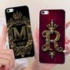 Модный чехол-буквы с короной для iPhone 5 5s SE (2016) Мягкая силиконовая TPU задняя крышка для iPhone 5 5s iPhone 4 4s