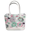 Women Storage EVA Handbag Hole Design Beach Casual Bag for Outdoor Sport Shopping Traveling White