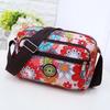 Middle Aged and Elderly Crossbody Bag Single Shoulder Bag Small Flower Cloth Bag Middle-aged Women's Bag Casual Nylon Canvas Bag
