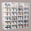 15pcs Transparent Shoe Storage Boxes - Space-Saving Foldable Shoe Organizer, for Sneakers, Boots, and Shoes - Pp Material, Shoe Storage Organizer