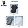 PLAYBOY Мужская хлопковая футболка с коротким рукавом, тяжелая, 2026