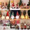 Christmas Decorations: Glowing Rudolph, Santa, and Faceless Doll Ornaments – Perfect Small Holiday Gifts