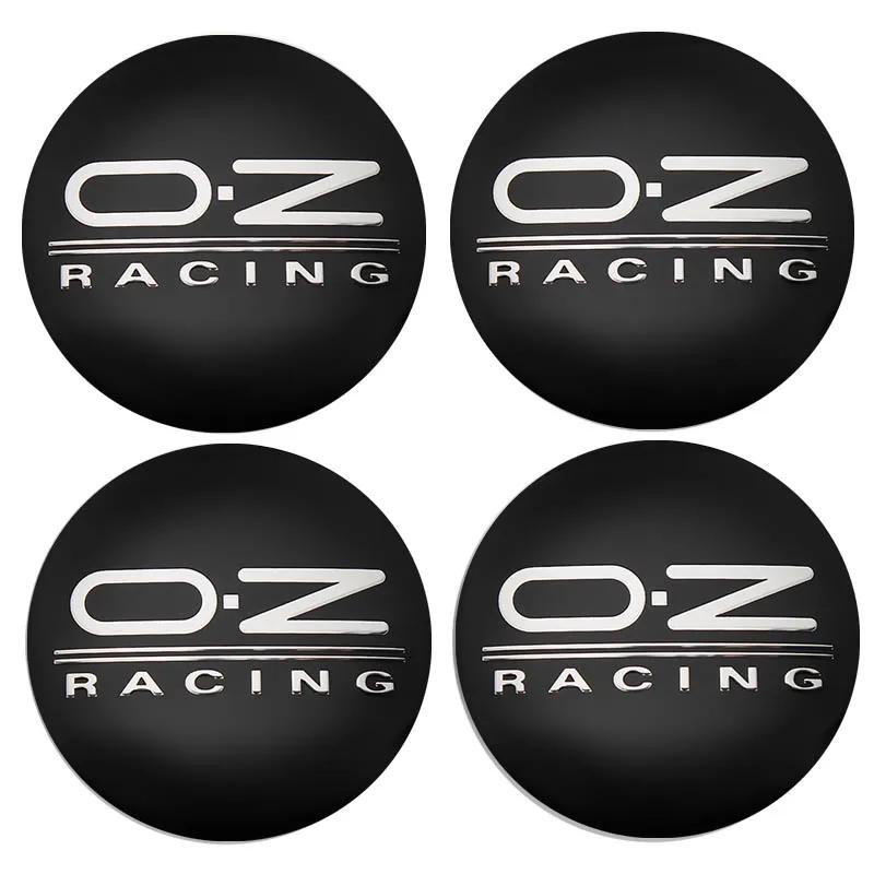 4pcs 56+60mm Car Styling OZ Racing O.Z Logo Car Wheel Hub Center Caps Sticker Rim Cover Decoration Badge Emblem Auto Accessories