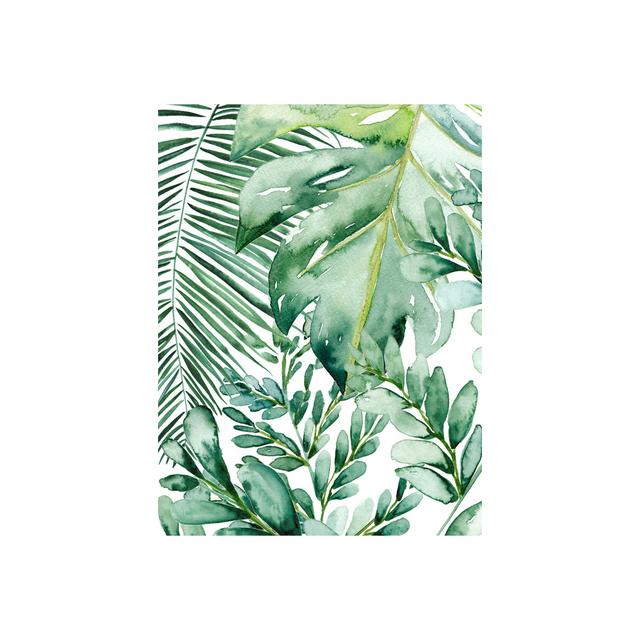 Тропический банановый лист, настенное искусство, декоративный рисунок, пальмовый лист, печать плаката для гостиной, домашний декор