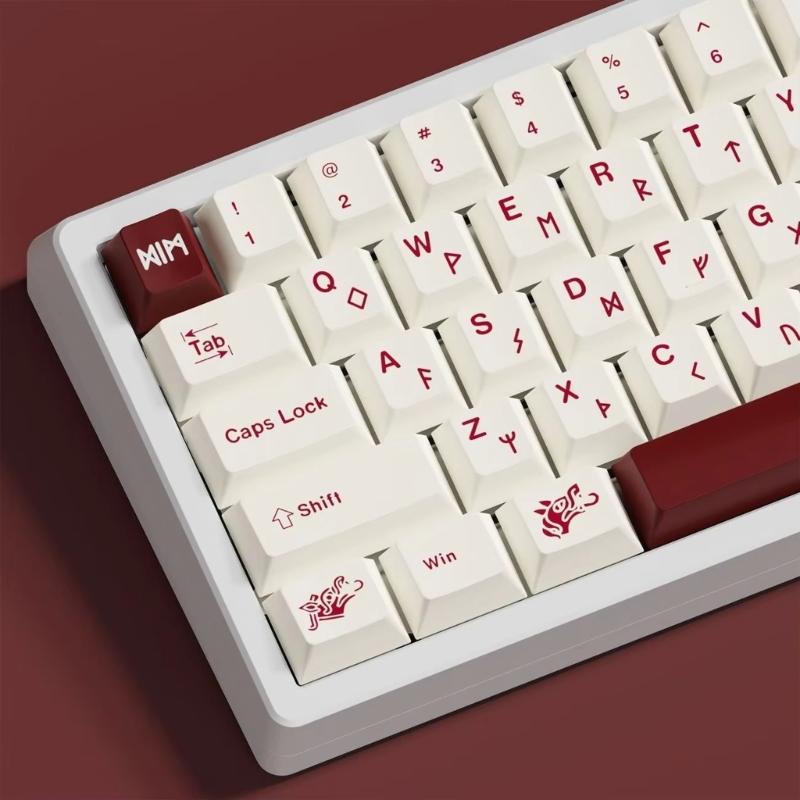Колпачки для клавиш на тему Кровавой Жертвы PBT Сублимация Красителя Оригинальный Профиль Колпачка для 61/64/75/87/98/104 Механических Клавиатур