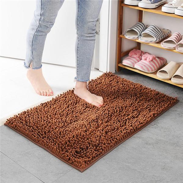 Thicken Chenille Bath Mat Non-slip Bathroom Rugs Door Absorbent Pad Mat Shaggy Mats Rug for Entrance Sofa Pet Carpet