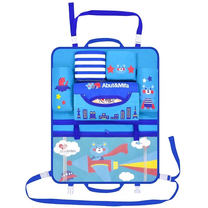 Car Seat Back Bag Multifunctional Creative Cartoon Car Seat Back Storage Hanging Bag Car Accessories Interior Car Organizer