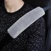 2 шт. Мягкие плюшевые накладки на ремень безопасности для салона автомобиля, Защита плеча от натирания ремнем, Зимние