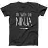 Я с Костюмной футболкой, свитшотом, худи The Ninja Shirt для взрослых, детей, мужчин, женщин, Сделано в Канаде, Черный