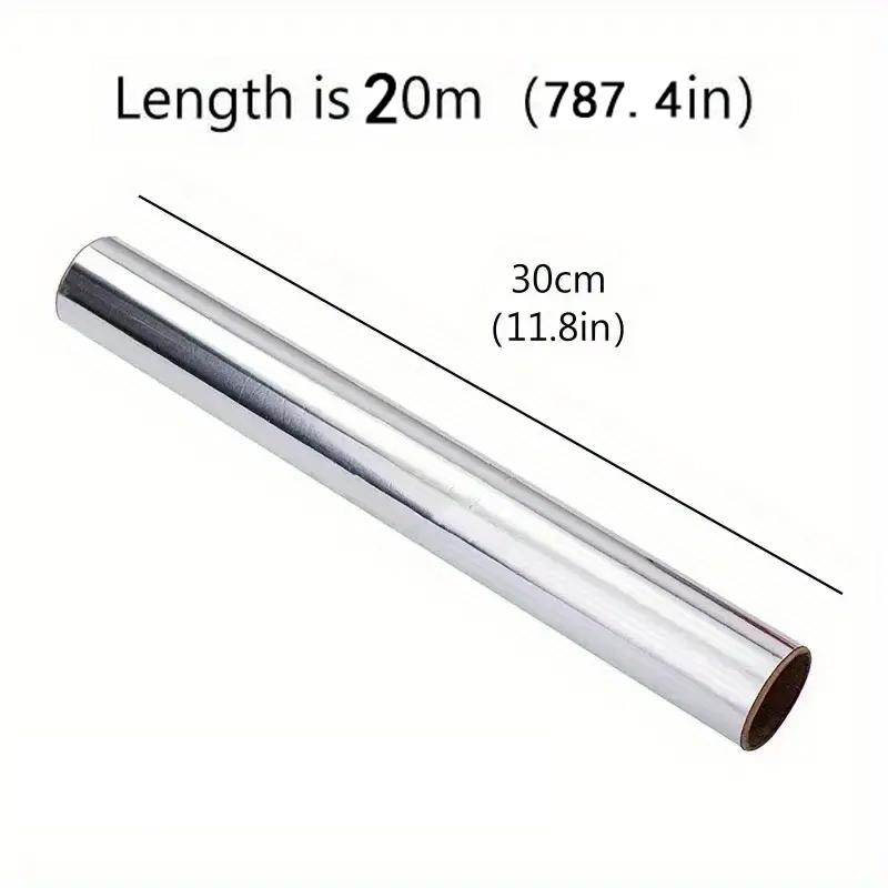 1 рулон 787,4-дюймовой одноразовой алюминиевой фольги, одноразовые подложки для фритюрницы. Водонепроницаемая и жиронепроницаемая бумага для выпечки