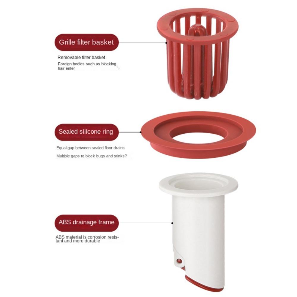 Устойчивость к коррозии Сливной сердечник для пола Уплотнительное кольцо Сливной фильтр Бытовой