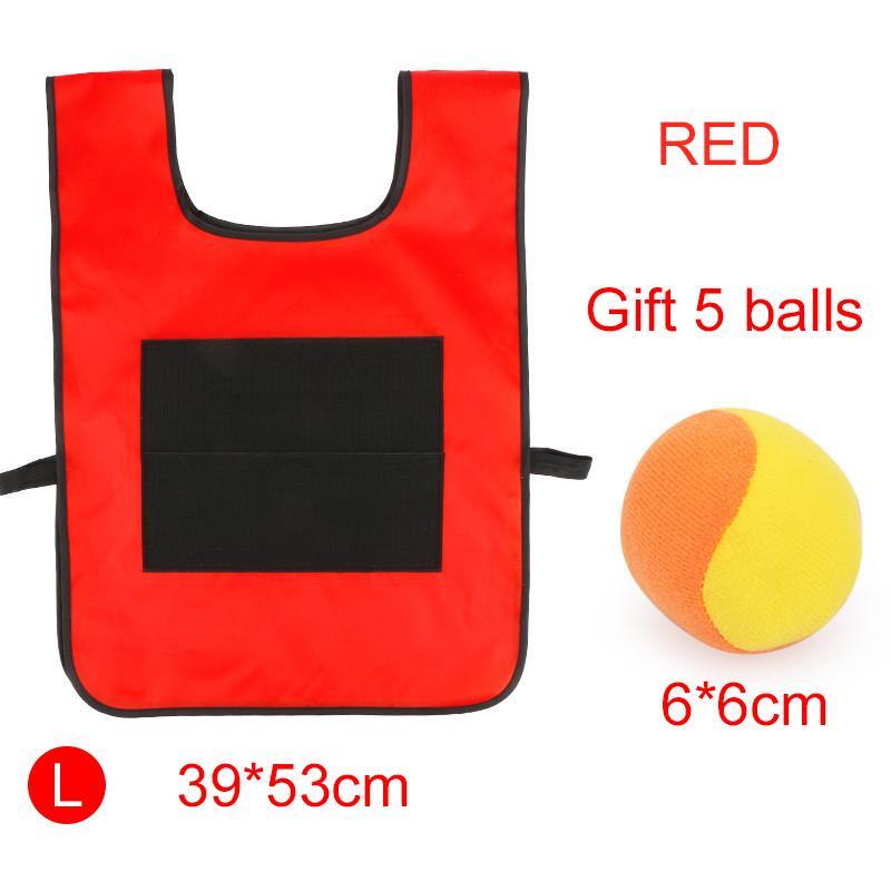 Children Sports Toys Sticky Ball Vests with Soft Balls Colorful Parent Child Exercise Outdoor Activity Game Dodgeball TMZ