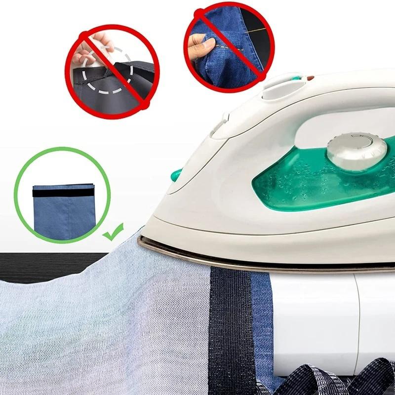 1-10M Self-Adhesive Pants Hem Paste Tape Trouser Edge Paste Iron-on Pant Shorten Repair Jean Hemming Tape For DIY Sewing Fabric