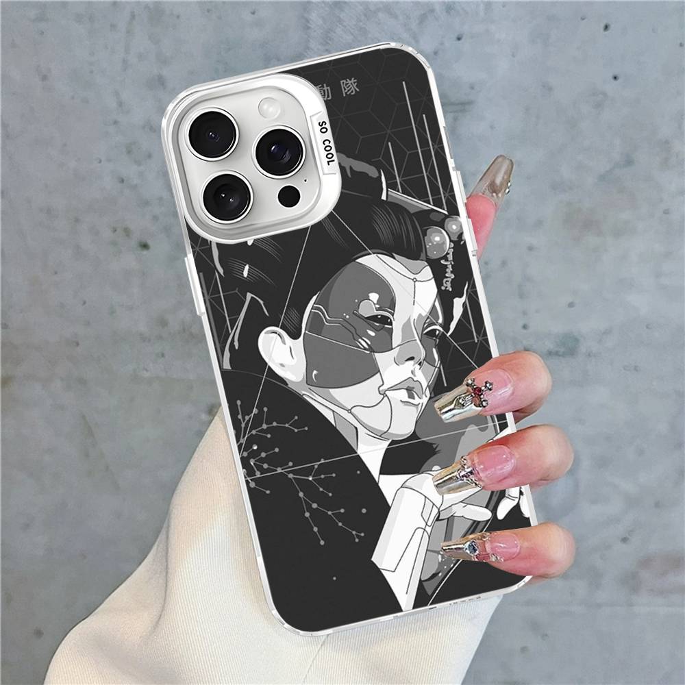 Аниме G-ghost In The S-shell Мультяшный Чехол для Телефона Для IPhone 17 16 15 14 13 12 Pro Матовый Ударопрочный Задний Противоударный Матовый Чехол