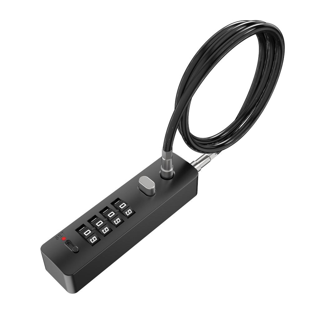 Waterproof Password Padlock 4 Digit Combination Door Locker Cable Lock Hardware Accessories