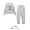 Kaslead New Arrival Women's Clothing Fashion Style Fashion Minimalist Preppy-Style Sweatshirt Casual Pants 0264852