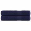 VidaXL Towels 2 Pcs Navy Blue 100x200 Cm 360 G/m² 100% Cotton, Beach Towel, Guest Towel, Large Towel 136794