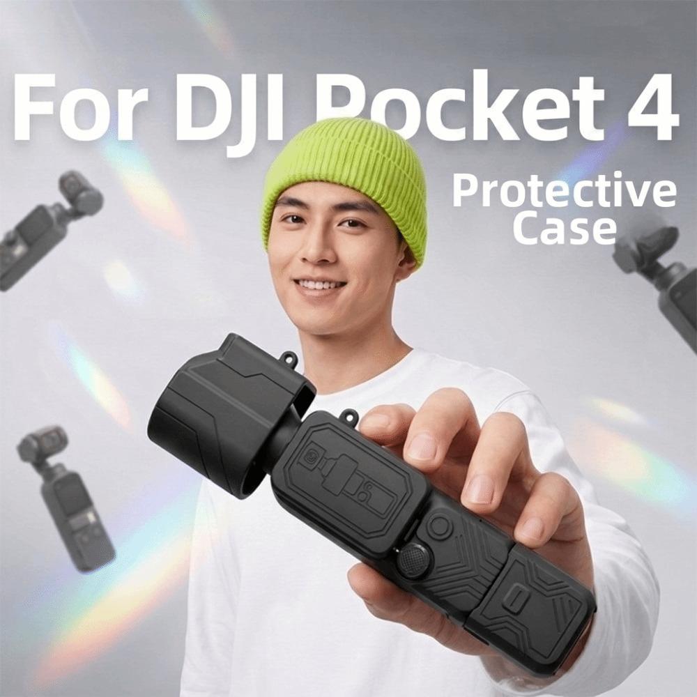 5PCS/Set Shock Absorbing Silicone Protective Case for DJI Osmo Pocket 4 Outdoor Photography