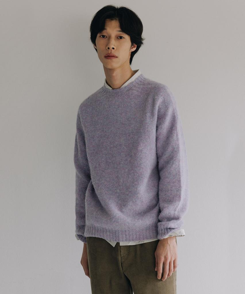 BLANKROOM Shaggy Dog Crew Neck_Confetti