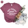 Sarcastic Mom Shirts, Not Bossy Aggressively Helpful, Funny Saying Clothing, Birthday Gifts For Her, Mothers Day Gifts, Women VNeck TShirt