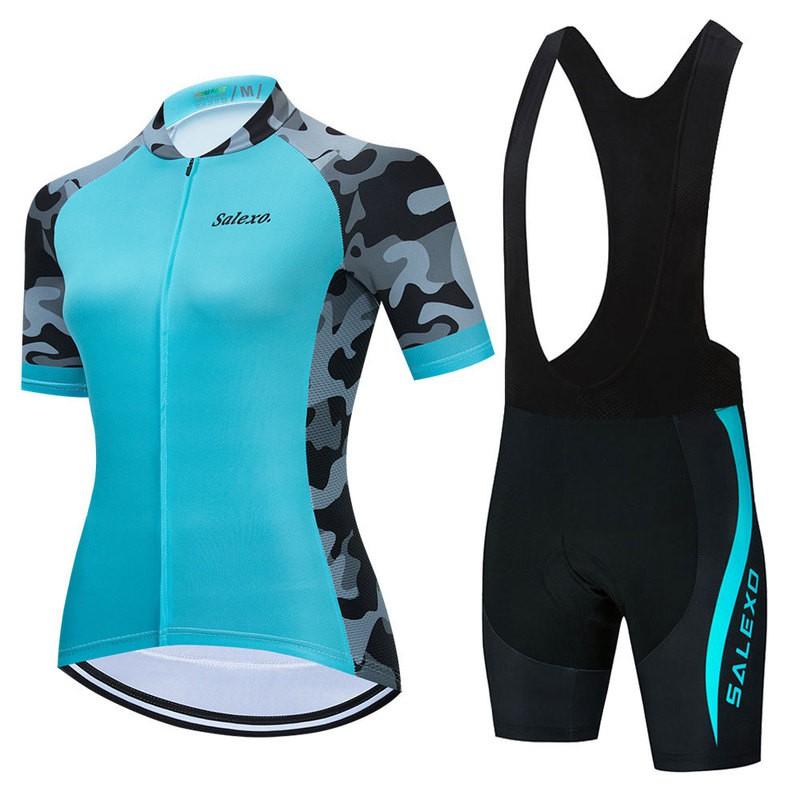 Womens Cycling Jersey Short Sleeve Breathable Quick Dry Bike Shirt Road Mountain Biking