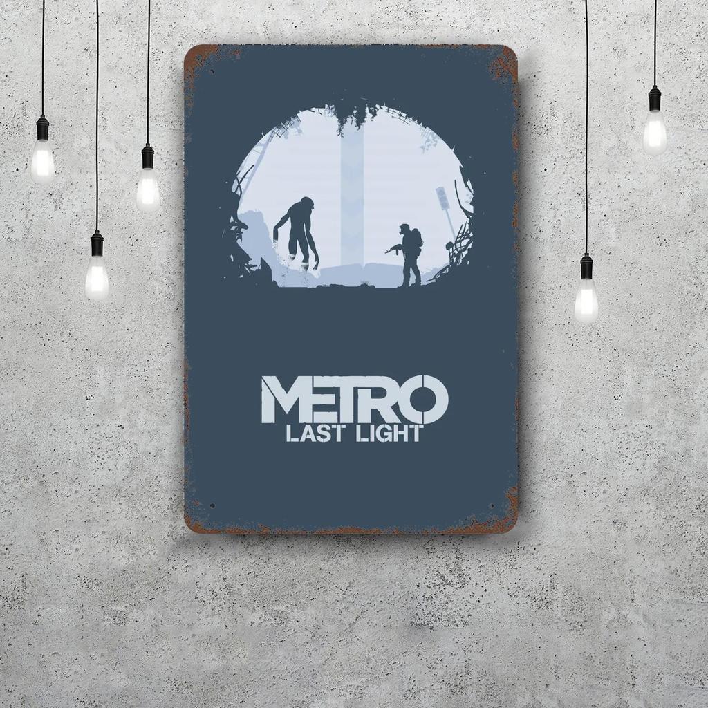 Металлопластины Metro Exodus настенный декор Винтажные жестяные таблички Капитан Металлический плакат Декор для бара паба клуба Настенное украшение